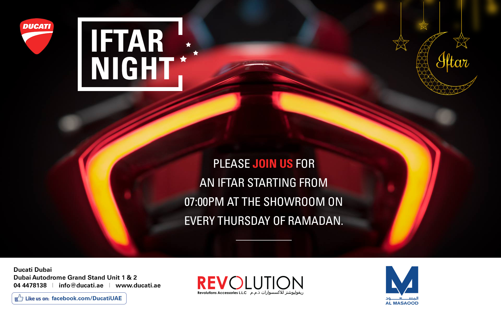 Al Masaood Ducati brings together motorcycle enthusiasts during Ramadan 