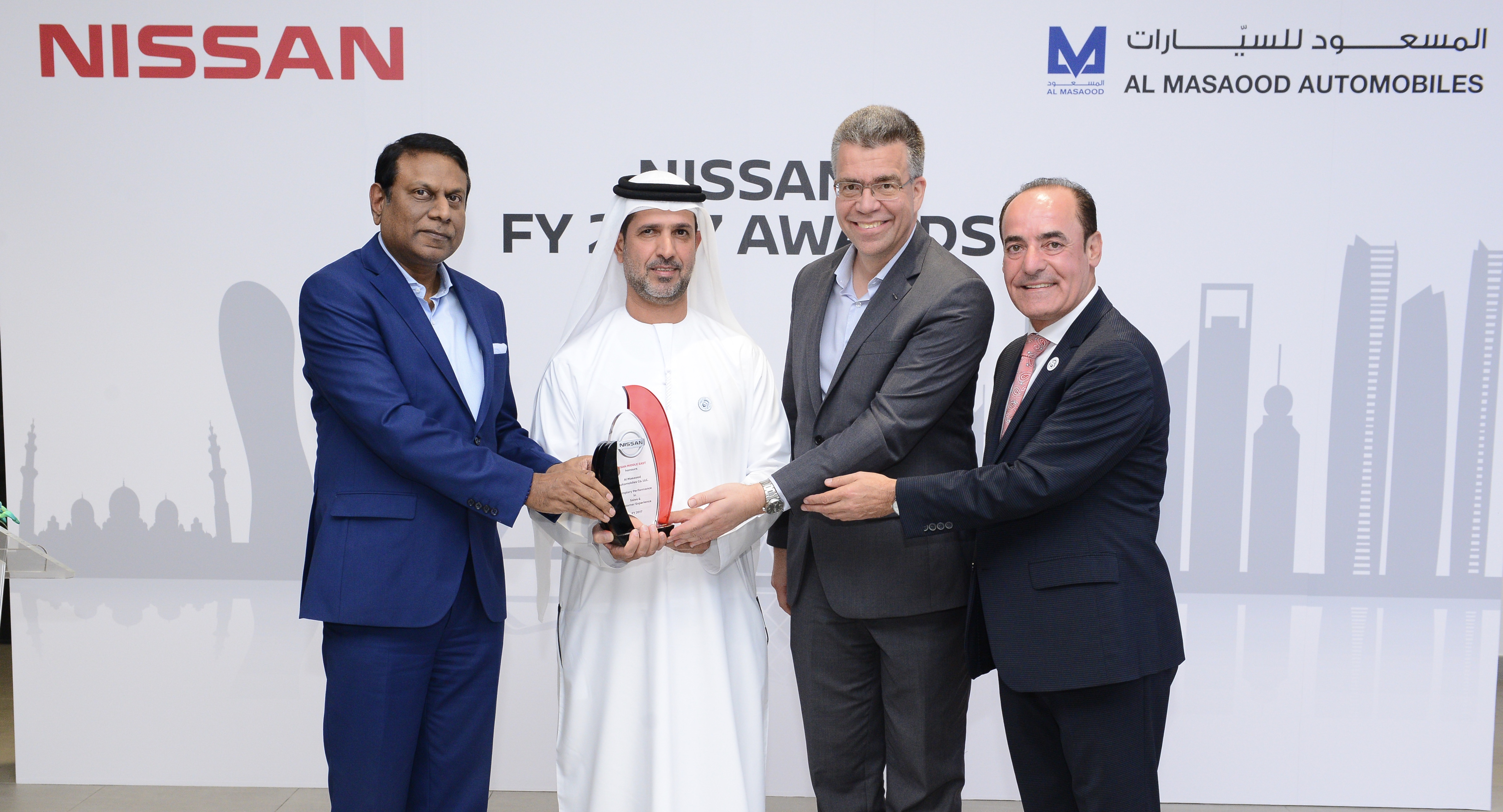 Nissan Awards Al Masaood Automobiles for Outstanding Sales and Customer Service