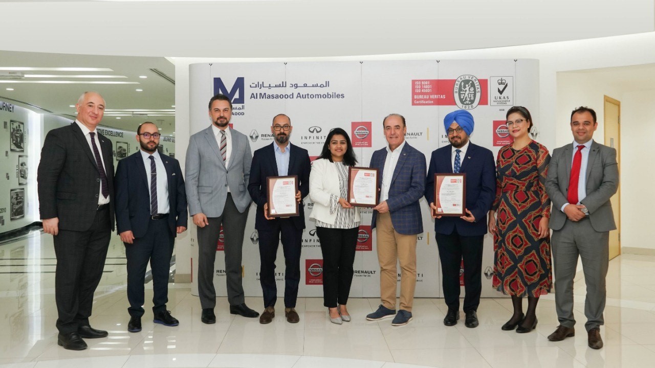 Al Masaood Automobiles Becomes First Automotive Company to Attain ISO 45001:2018 Certification in Abu Dhabi
