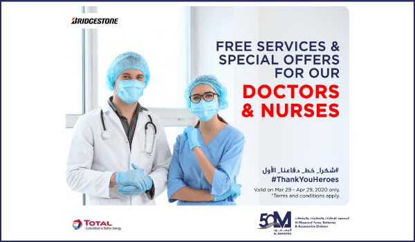 Honouring our heroes: Al Masaood TBA offers doctors and nurses with free services