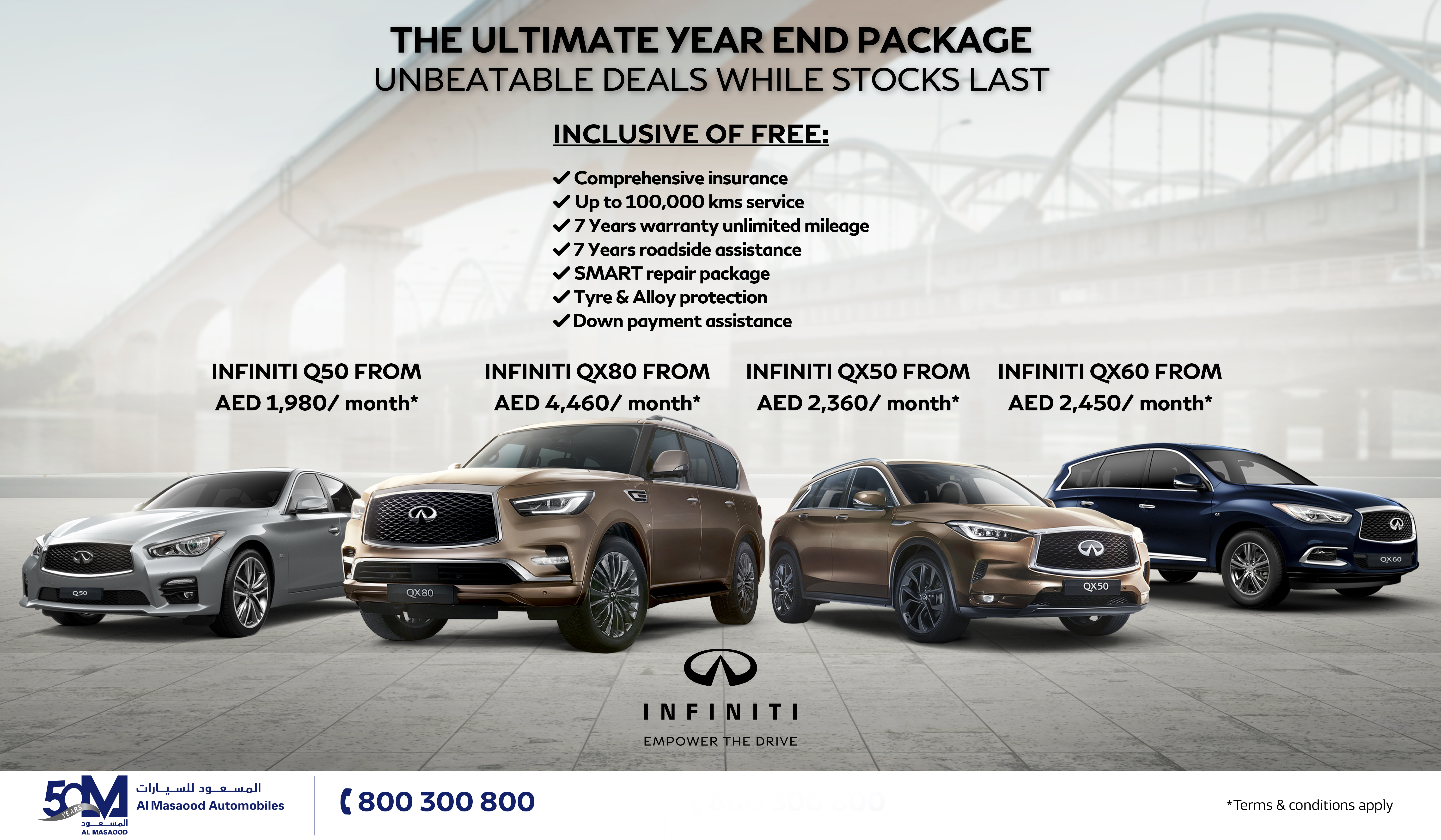 Al Masaood Automobiles Unveils Ultimate Year-End Package for New INFINITI Vehicles