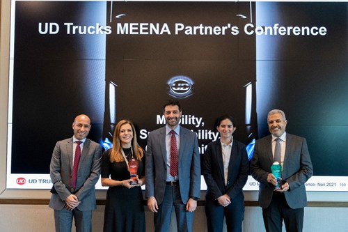 Al Masaood CV&E clinches two key awards at Annual UD Trucks Partner’s Conference 2021