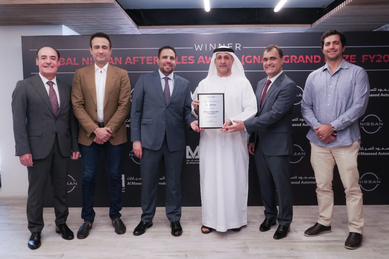 For the Second Consecutive Year: Al Masaood Automobiles Scoops Global Nissan Aftersales Award 