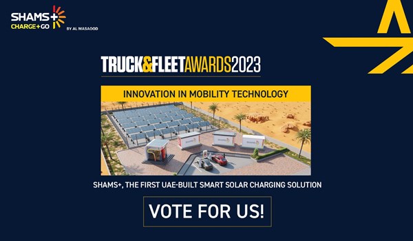 Vote Now for Shams+ as the 'Innovation in Mobility Technology' at the Truck & Fleet Awards 2023