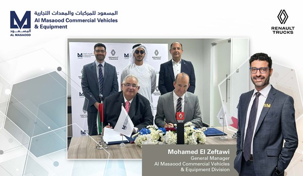 Al Masaood Commercial Vehicles & Equipment Renews Distributorship Partnership with Renault Trucks Middle East